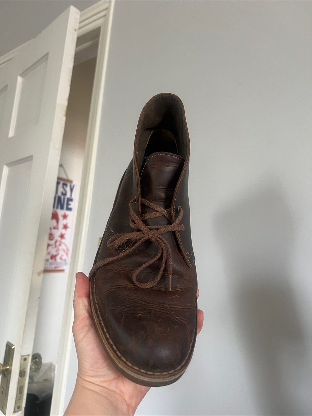 Clark’s Men's Brown Leather Boots